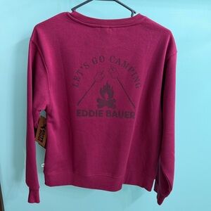 Eddie Bauer Berry Crewneck Pullover Sweatshirt